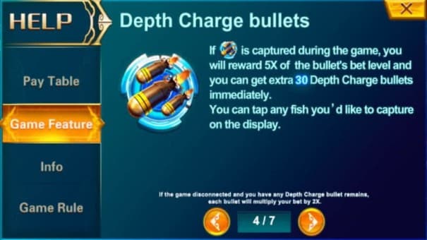 Mga Bullet ng Depth Charge